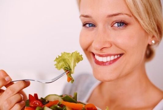 vegetable salad to eliminate parasites from the body