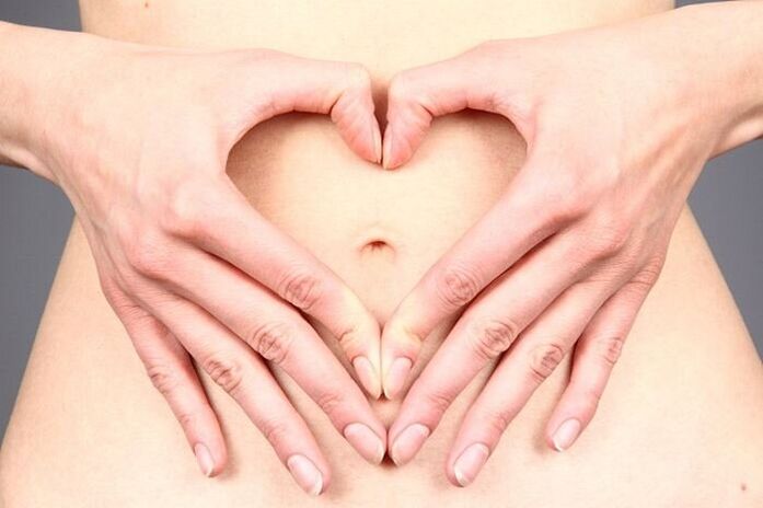 The girl cleaned her intestines of parasites